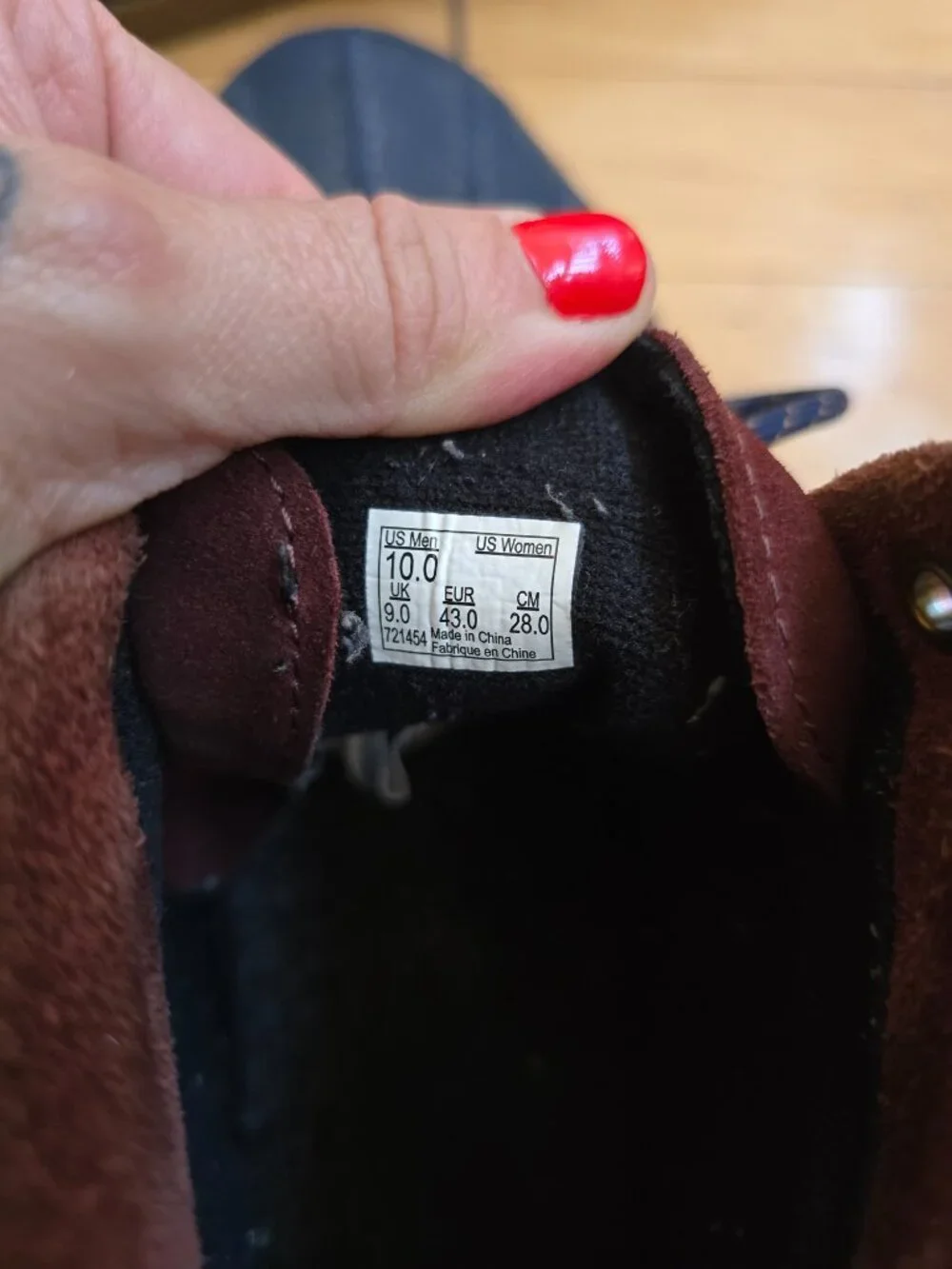 Vans | SK8-Hi MTE Del Pato Burgundy Navy Gorpcore Duck Boot Sneakers | MENS 10